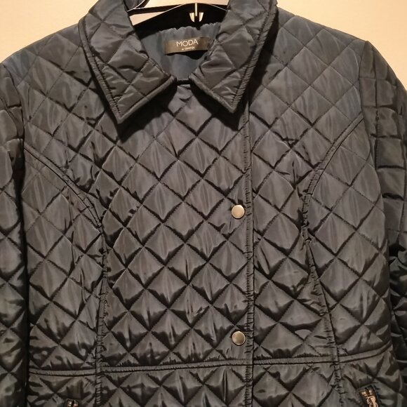 Moda by George Women Diamond Quilted Jacket Size UK 12 - Picture 3 of 11